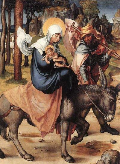 Albrecht Durer The Seven Sorrows of the Virgin: The Flight into Egypt oil painting picture